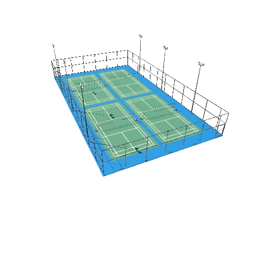 Badminton Court TypeA3 Triangulate